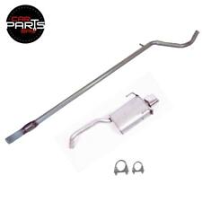 EXHAUST FOR FIAT 500 1.2 2008-2012 - MID & REAR SILENCER (CHROME TIP) + FIT KIT