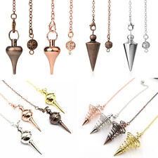 Metal Dowsing Pendulum For Spiritual Energy Healing Reiki Cone Pendulum Gift