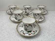 Plant Tuscan China Birds of Paradise 6 x Cups & Saucers