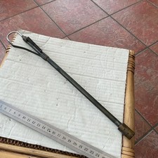 VINTAGE SALMON FLY FISHING Brass British Made EXTENDING GAFF / PRIEST Belt Clip