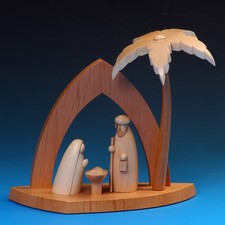 Wooden nativity scene the - wooden,