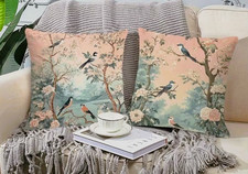SET OF 2 PRINTED CHINESE BIRD