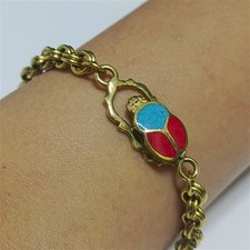 Handmade egyptian scarab - egyptian, brass