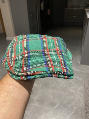 Bright green tartan - bright, flat