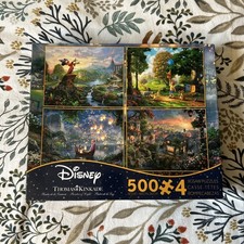 NEW Disney Thomas Kinkade 4x500 Piece Puzzle Jigsaw USA Import 