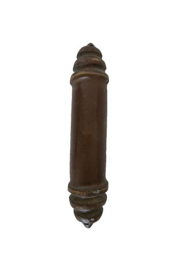 Vintage heavy brass mezuzah - brass,
