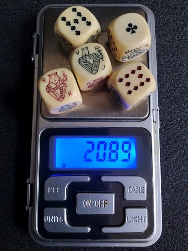 Vintage 1950s dice for - , playing