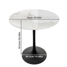 76cm Round Bar Table Kitchen Dining Breakfast Cocktail Drinks Garden Patio Desk