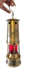 Antique brass miner's oil