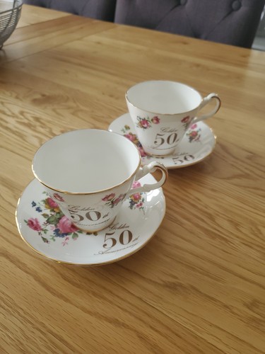 Pair argyle bone china - pair, of