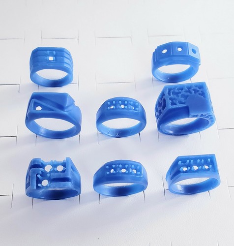 Wax pattern rings - 8,