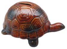 Vintage Arthur Wood Tortoise Money Box Signed 1970s (B25)