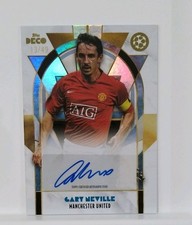 Gary Neville Auto Blue 13/49  Man Utd Topps Deco UCL  24-25