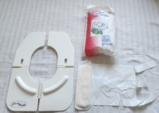 Toodle-loo! Toddler's fold-away loo seat,Unused tommee tippee travel potty liner