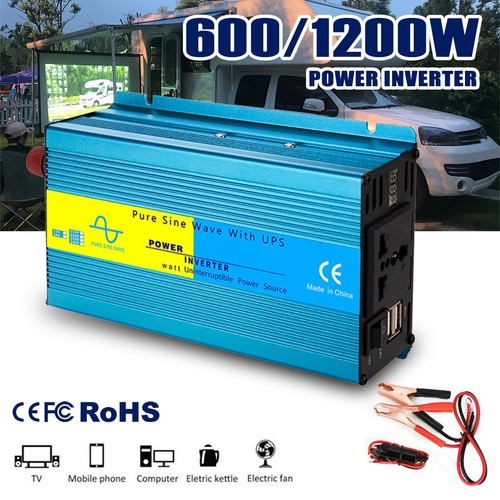 600w 1200w pure sine - 600w,