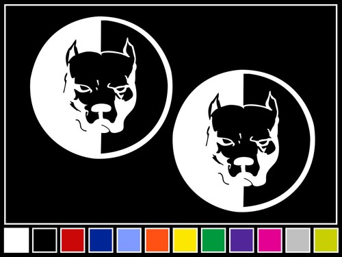 Pit bull decals colors - (2), colors*
