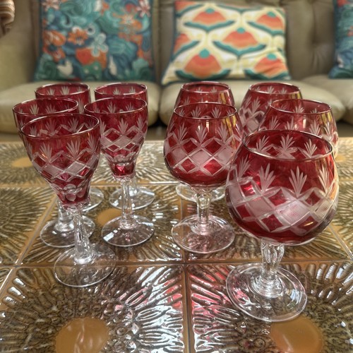 Set bohemian cranberry - set, of