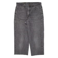 LEVI'S 555 Mens Jeans Black Relaxed Straight W36 L24