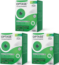 3 x Eyelid Wipes - Optase TTO (Tea Tree Oil) Eye Lid Wipes