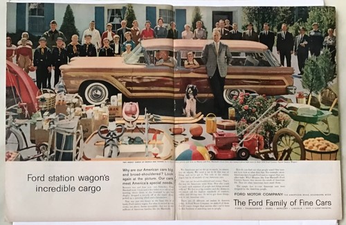 1958 double page - , ad