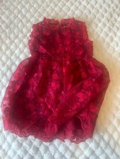 Beautiful red lace dress for a