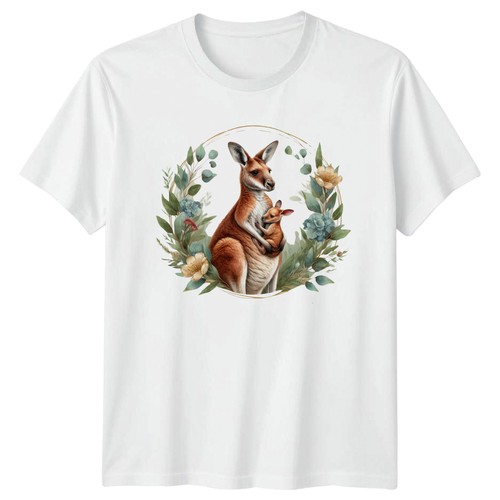 Kangaroo joey shirt - kangaroo, t-shirt