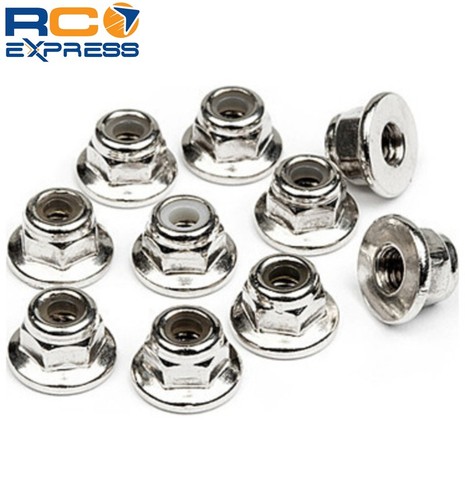 Hpi flanged locknut - m3, (10)