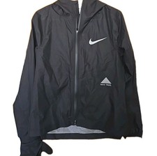 Nike GORE-TEX Womens Jacket SMALL Black  Trail Running Rain GLOVES- CU0272-325 