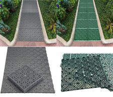 Plastic Garden Tiles Interlocking Nonslip Walkaway Tiles Paving Path Lawn Patio