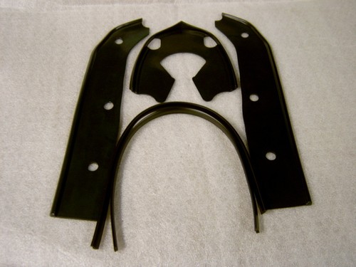 Lambretta black rubber front - black,