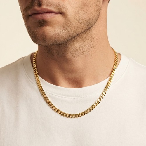 3mm gold cuban - cuban, chain