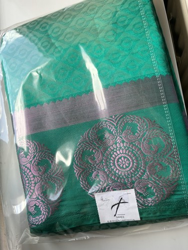 New green saree - new,