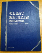 Whitman Folder Shillings 1953-1966 Complete Collection - 30 Coins Ref 3