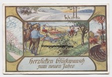 Z3429 Postcard Advertising Farm Machinery Massey-Harris Tractor Advertising Card Dealer 1908