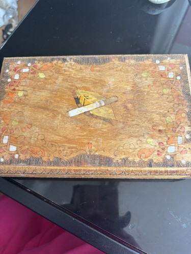 Vintage wooden cigarette - vintage,