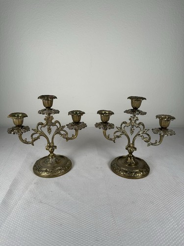 Vtg ornate solid - 3, arm