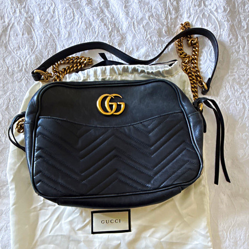 Gucci marmont large black - gucci,