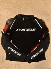 Dainese Racing 3 D-Dry Red Lava Black Motorcycle Jacket