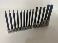 Blue Point Long Torx Socket Set T6-T60 Mixed Drive 14pc Set As Sold By Snap On