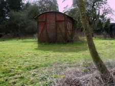 Photo 6x4 Disused railway carriage, Purton Standing in a field in Purton, c2012
