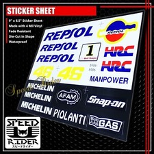RACING SPONSOR STICKER DECAL