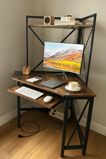 Corner Computer Desk Hutch