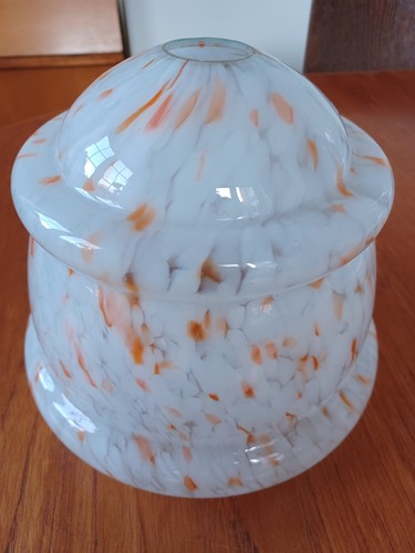 Vintage art deco mottled glass - mottled,