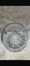 Glass crackle clear glass bowl