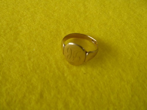 Vintage men 9ct gold - hh&s,