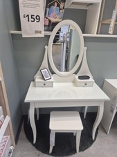 IKEA HEMNES dressing table with mirror + Wooden Stool