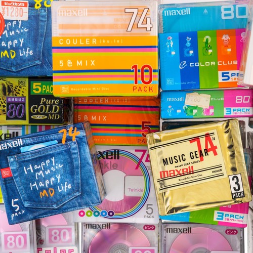 Maxell minidiscs new - maxell,