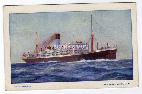 Shipping blue funnel - funnel, line