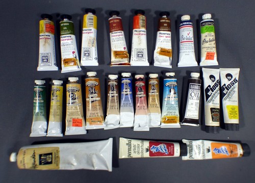 Vintage artist oil paints - artist,