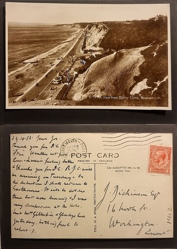 Bournemouth postcard posted - postcard,
